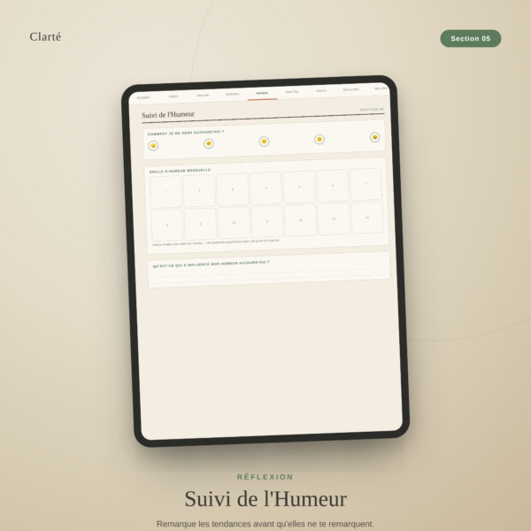Planificateur numérique TDAH gratuit, page de couverture Clarity, système hyperlié en 9 sections